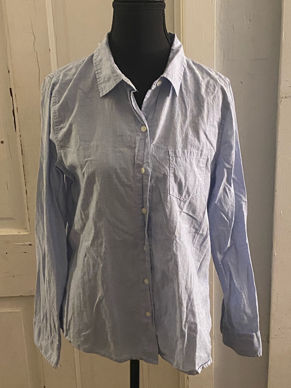 GAP Light Blue Women's Button-Down Shirt
